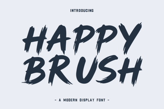 Happy Brush Font: Creative Handwritten Typography Projects