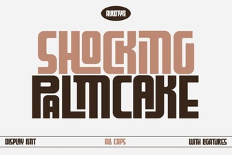 Fresh Project Ideas Using the Shocking Palm Cake Font