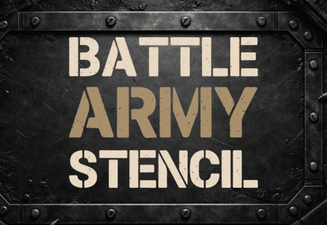 Military Stencil Fonts for Graphic Design & Diy Projects