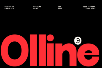 Olline Font: Creative Display Typography Projects