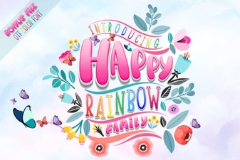 The Happy Rainbow Font: a Design Guide
